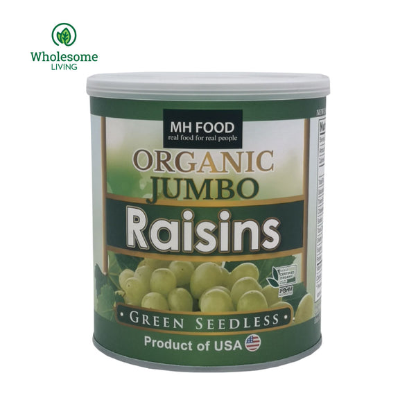 MH Organic Jumbo Raisins Green Seedless 300g