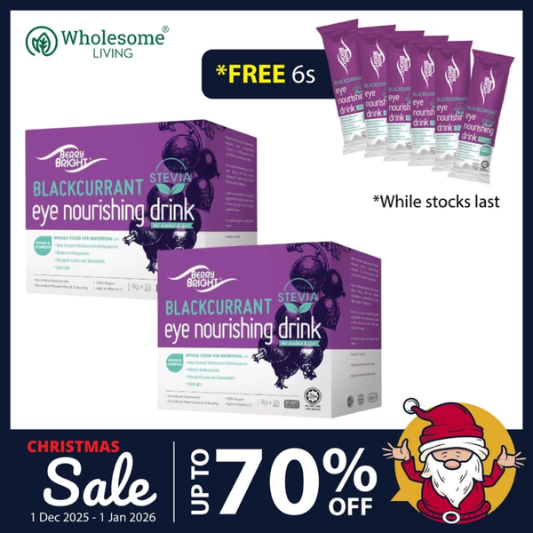 [Twin Pack] Berry Bright Eye Nourishing Drink With Stevia 8g x 30s x2 FREE BBS 6s