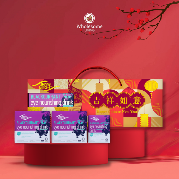 [CNY Gift Set] [Twin Pack] Berry Bright Eye Nourishing Drink With Stevia 8g x30s x2 FREE BBS 10s