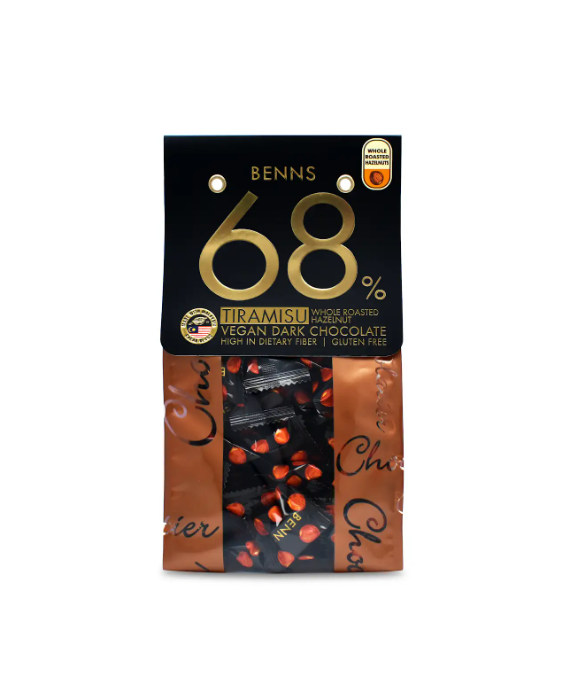 BENNS 68% Roasted Hazelnut Dark Chocolate 138g