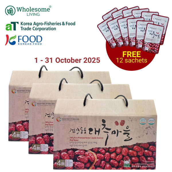 Dodum Korean Jujube Essence 100ml x30s+3s x3 FREE Jujube Essence 3s