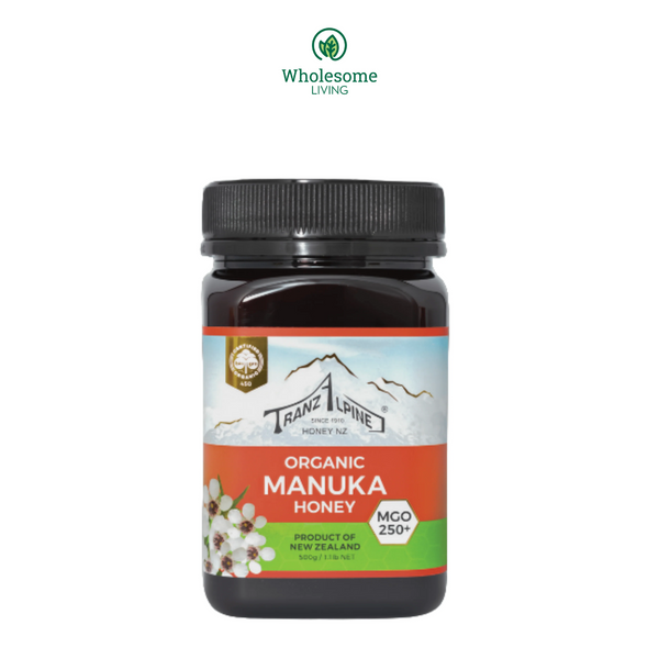 TranzAlpine Organic Manuka Honey MGO250+ (500g)