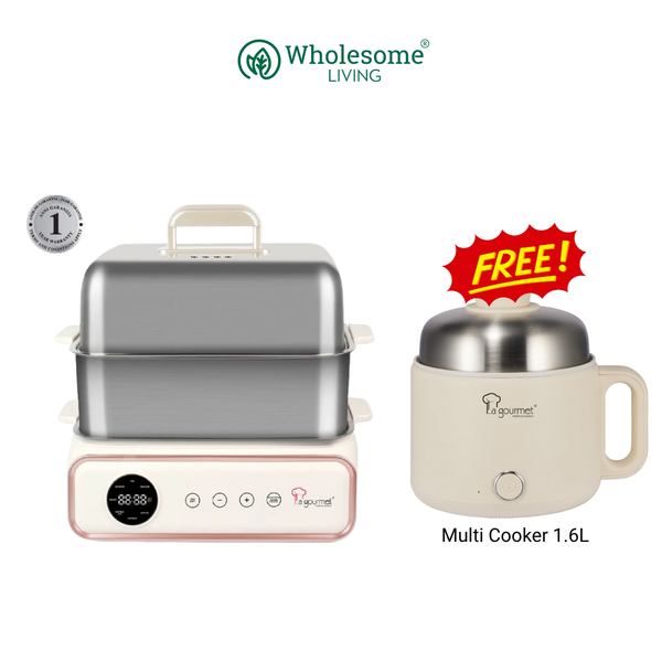 La Gourmet 2-Tier SS Electric Multi Food Steamer