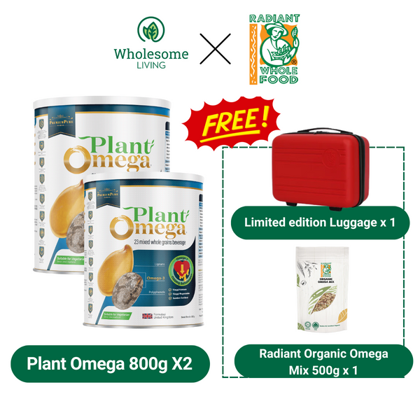 [Gift with Purchase] Plant Omega 800g x2, FREE Luggage x 1 + Organic Omega Mix 500g x 1