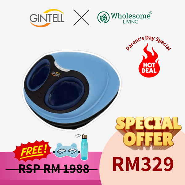 Gintell G-Feetie Foot Massager [GT232SBF]  FREE: G-Meoi Eye-mask + Sport Bottle