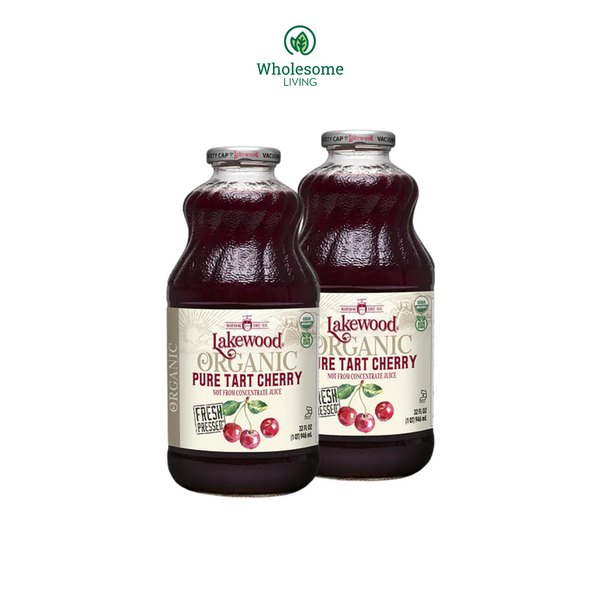 Lakewood Gluten Free Organic Pure Tart Cherry (32oz) x2