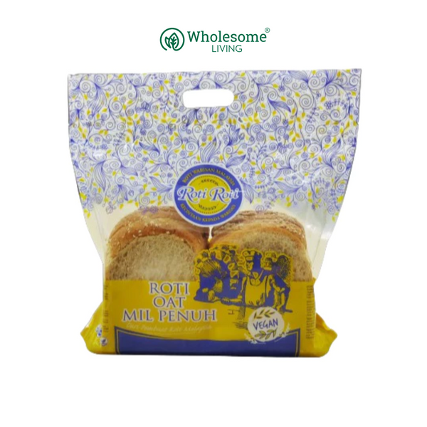 Roti-Roti Oat Mil Penuh 燕麦全麦面包 (10 Slices) 380g/pack x 2