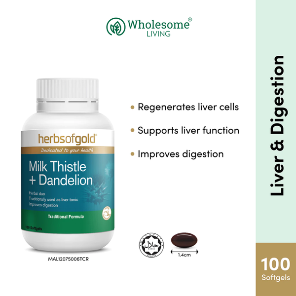 Herbs of Gold Milk Thistle Plus Dandelion 100s