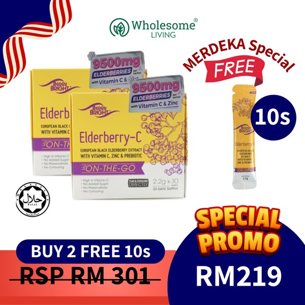 [BUY 2 FREE 10s] Berry Bright Elderberry C 2.2g x30s x2 FREE Elderberry C 10s