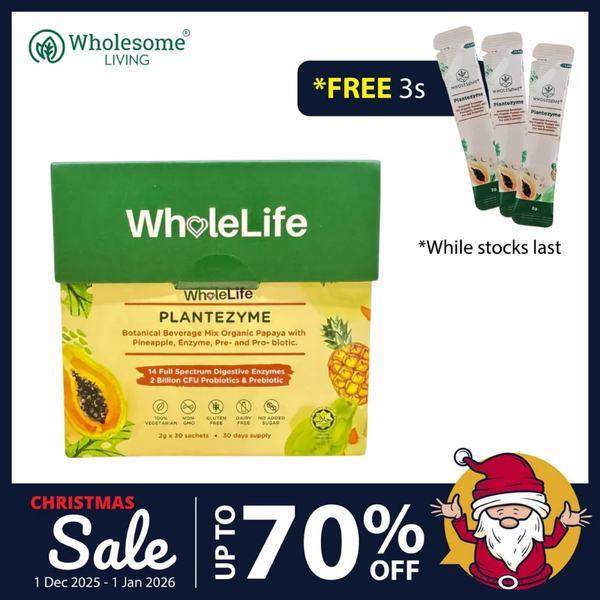 WholeLife Plantezyme 2g x 30s FREE Plantezyme 3s