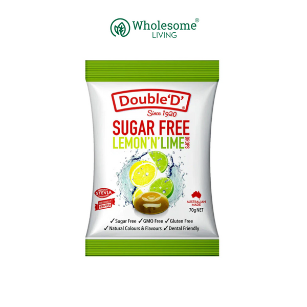 Double D Family Bag Sugar Free (Lemon & Lime Drops / Clear Mints) 70g