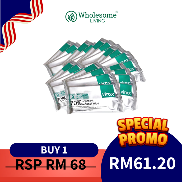 Virox 70% Alcohol Wipes 100pcs