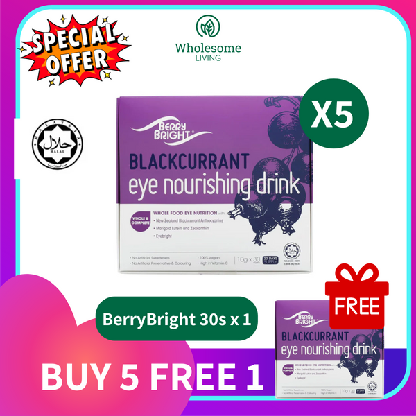 [Buy 5 Free 1] Berry Bright Eye Nourishing Drink 10g x30s x5 boxes FREE Berry Bright Ori 10g x30s x1