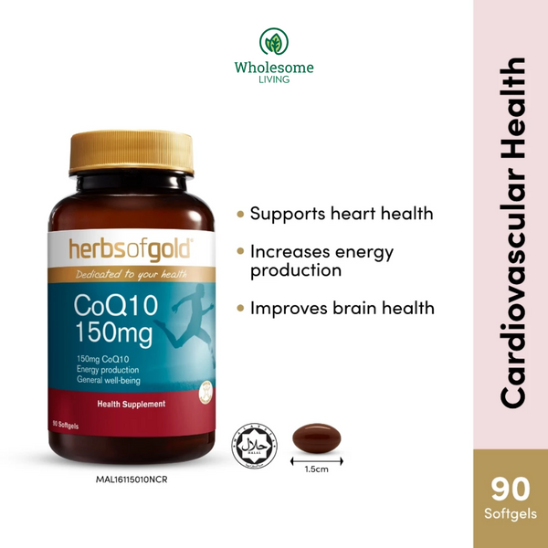 Herbs of Gold CoQ10 150mg 90s