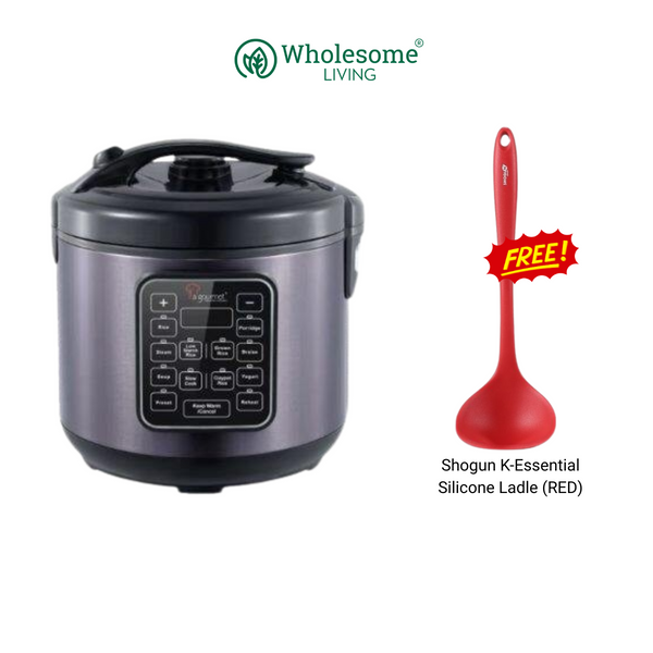 La Gourmet Healthy Rice Cooker 1.5L (Titanium Black)