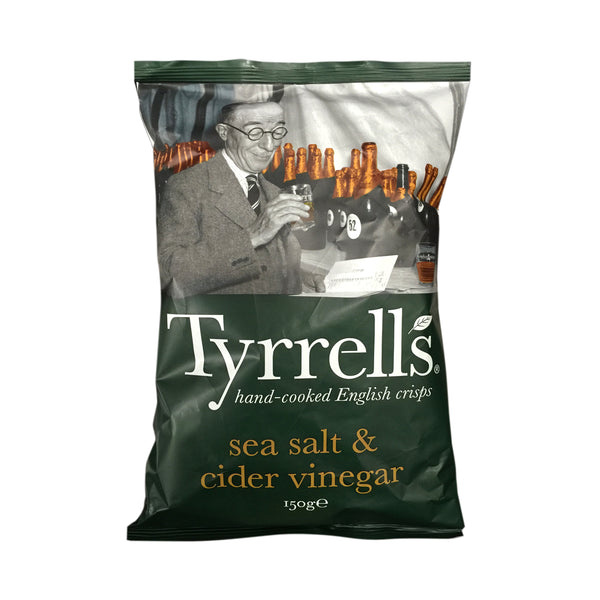 TYRRELL'S UK- Cider Vinegar & Sea Salt Potato Chips 150g