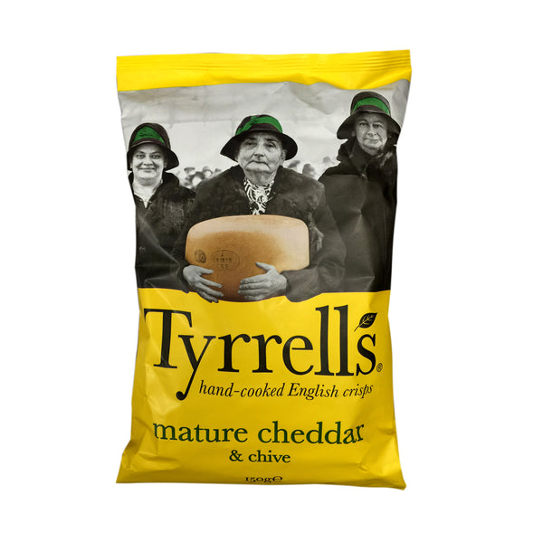 TYRRELL'S UK- Cheddar Cheese Potato Chips 150g