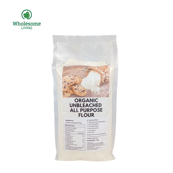 [Expiry 31 DEC 23] Wholesome Living Organic Unbleached All Purpose Flour 1kg