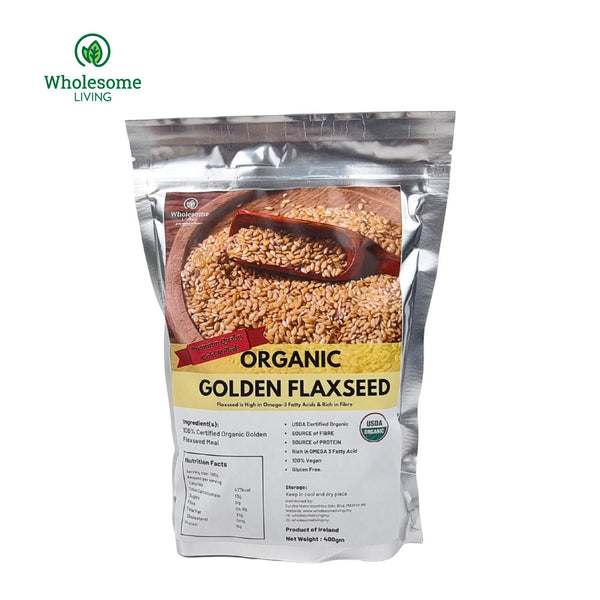 Wholesome Living Organic Golden Flaxseed Powder 400g