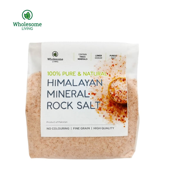 Wholesome Living Unrefined Himalaya Mineral Rock Salt 500g
