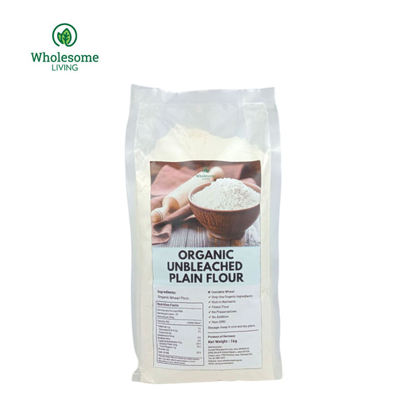 [Expiry 31 DEC 23] Wholesome Living Organic Unbleached Plain Flour 1kg