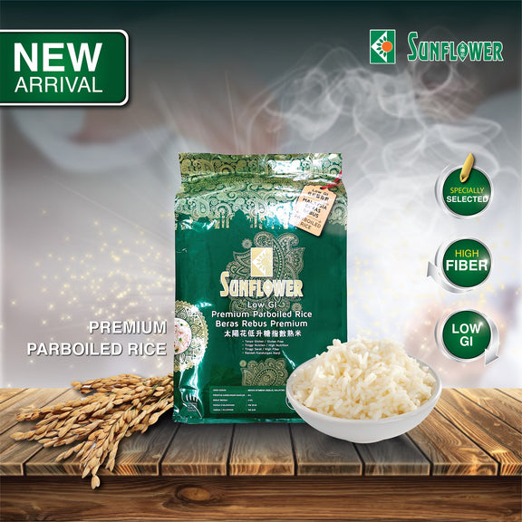 Sunflower Premium Parboiled Rice 5kg – WholesomeLiving.my